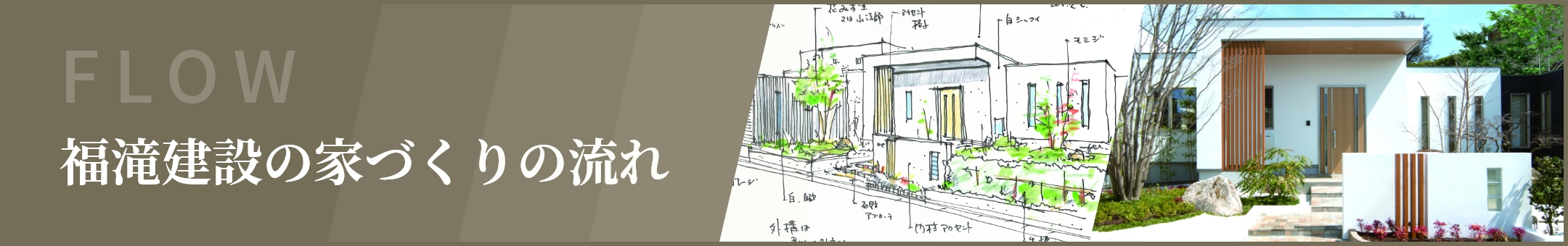 福滝建設の家づくりの流れ