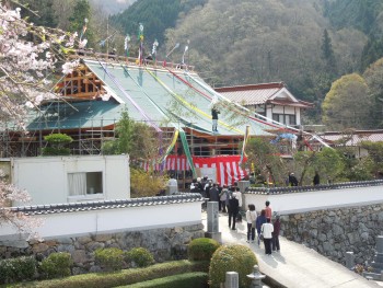 お寺の上棟式