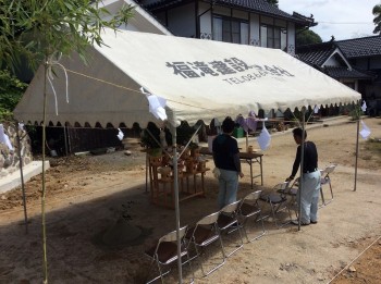 H様地鎮祭